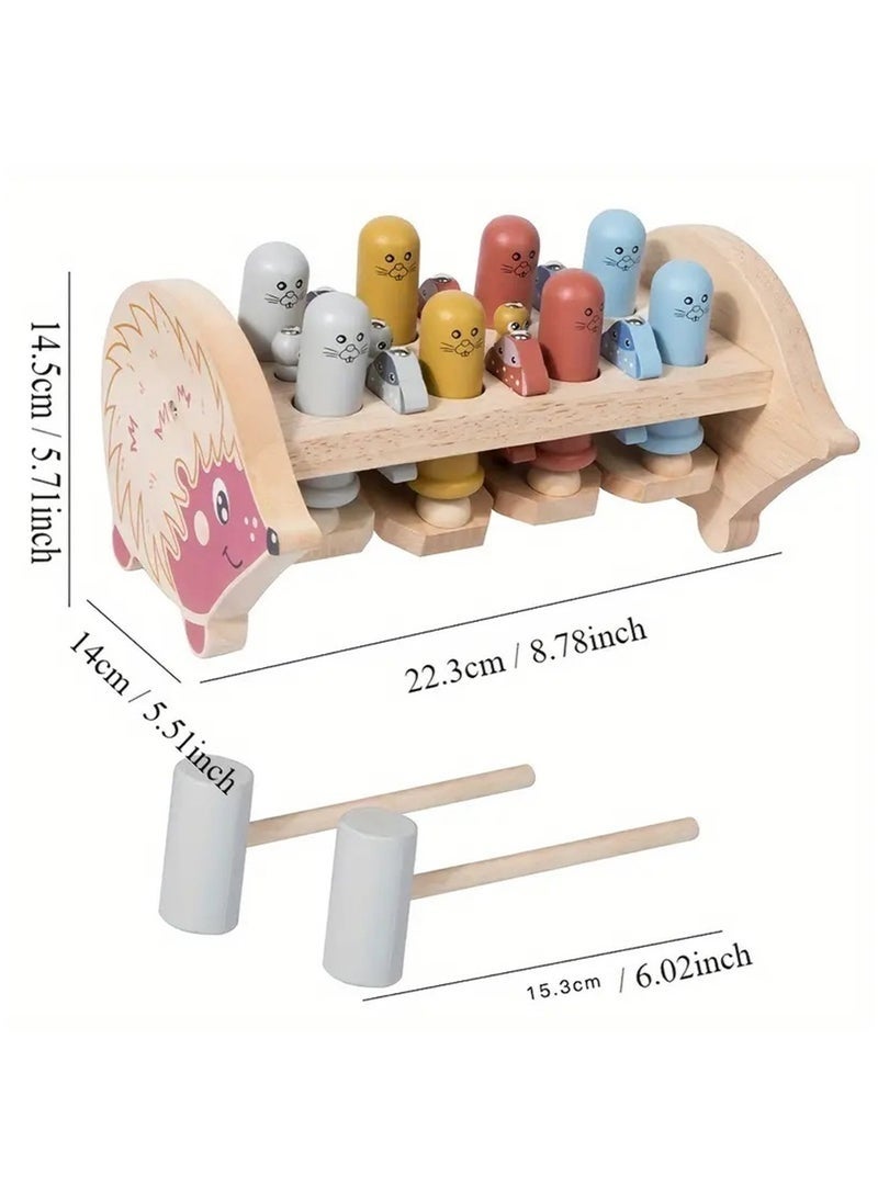 YelaJoy Montessori Wooden Playset For Kids - 3-In-1 Percussion & Magnetic Fishing Game, Educational Focus Training Toy, Ideal Gift For Boys & Girls Ages 3-6 On Birthdays - Image 5